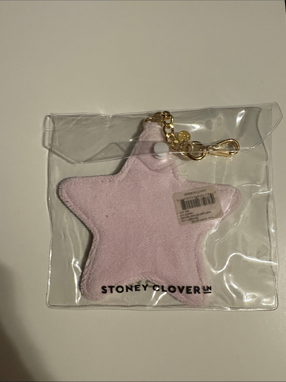 Stoney Clover Lane lavender Star Key Charm with Gold Hardware